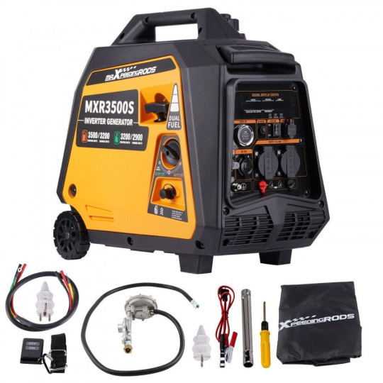 Купити Генератор інверторний газ/бензин Maxpeedingrods MXR3500S 3,5 кВт. Офіційний магазин Toolmaster Україна. Фірмовий інструмент та обладнання, офіційна гарантія