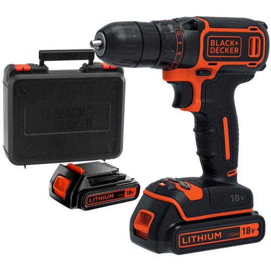 Купити Дриль-шурупокрут акумуляторний BLACK+DECKER BDCDC18KB. Офіційний магазин Toolmaster Україна. Фірмовий інструмент та обладнання, офіційна гарантія