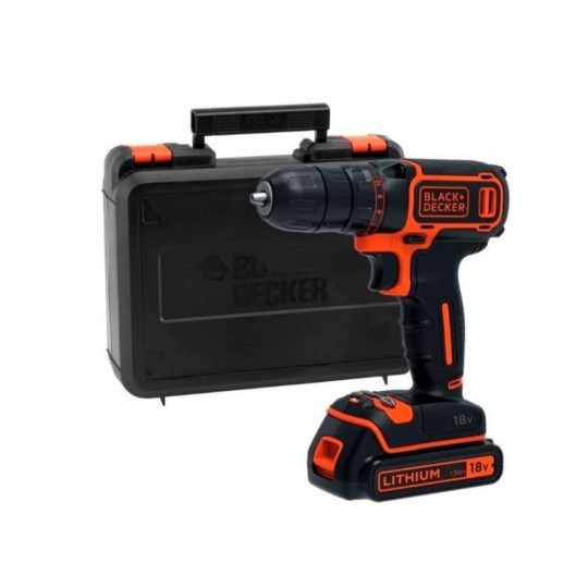 Купити Дриль-шурупокрут акумуляторний BLACK+DECKER BDCDC18KB. Офіційний магазин Toolmaster Україна. Фірмовий інструмент та обладнання, офіційна гарантія