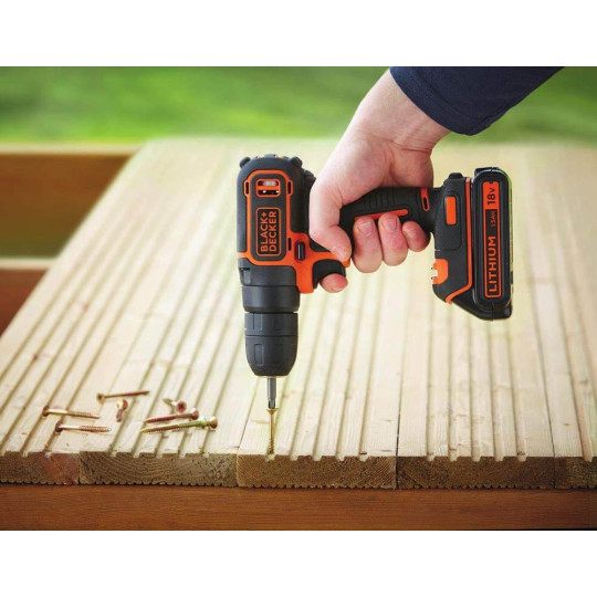 Купити Дриль-шурупокрут акумуляторний BLACK+DECKER BDCDC18KB. Офіційний магазин Toolmaster Україна. Фірмовий інструмент та обладнання, офіційна гарантія