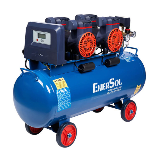 Купити Компресор повітряний безмасляний EnerSol ES-AC885-100-4OF. Офіційний магазин Toolmaster Україна. Фірмовий інструмент та обладнання, офіційна гарантія