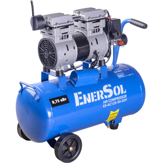 Купити Компресор повітряний безмасляний EnerSol ES-AC125-30-2OF. Офіційний магазин Toolmaster Україна. Фірмовий інструмент та обладнання, офіційна гарантія