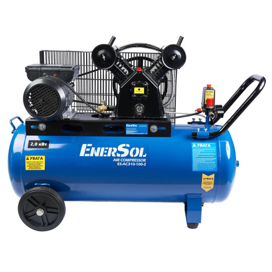 Купити Компресор повітряний EnerSol ES-AC310-100-2. Офіційний магазин Toolmaster Україна. Фірмовий інструмент та обладнання, офіційна гарантія