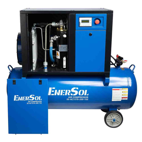 Купити Компресор повітряний гвинтовий EnerSol ES-AC1570-200-1SS. Офіційний магазин Toolmaster Україна. Фірмовий інструмент та обладнання, офіційна гарантія