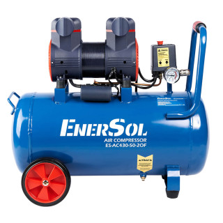 Купити Компресор повітряний безмасляний EnerSol ES-AC430-50-2OF. Офіційний магазин Toolmaster Україна. Фірмовий інструмент та обладнання, офіційна гарантія