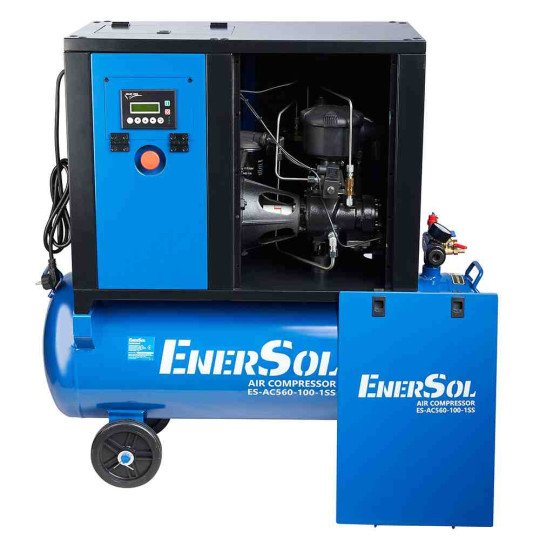 Купити Компресор повітряний гвинтовий EnerSol ES-AC560-100-1SS. Офіційний магазин Toolmaster Україна. Фірмовий інструмент та обладнання, офіційна гарантія