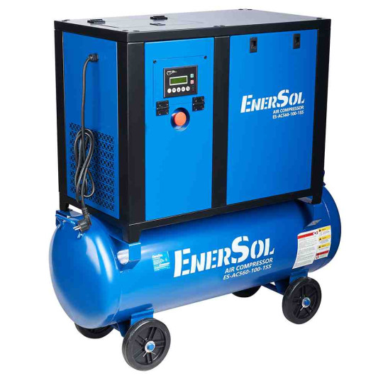Купити Компресор повітряний гвинтовий EnerSol ES-AC560-100-1SS. Офіційний магазин Toolmaster Україна. Фірмовий інструмент та обладнання, офіційна гарантія