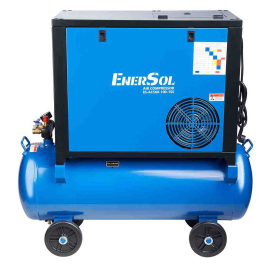 Купити Компресор повітряний гвинтовий EnerSol ES-AC560-100-1SS. Офіційний магазин Toolmaster Україна. Фірмовий інструмент та обладнання, офіційна гарантія