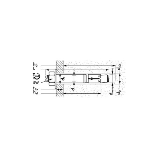 Купити Анкер HL-B (SZ-B) 15x115/15 Mungo 1231501. Офіційний магазин Toolmaster Україна. Фірмовий інструмент та обладнання, офіційна гарантія