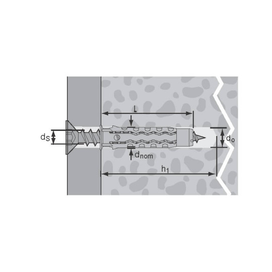 Купити Дюбель нейлоновый MQ Quattro® 12x60 Mungo 1050120. Официальный магазин Toolmaster Украина. Фирменный инструмент и оборудование, официальная гарантия