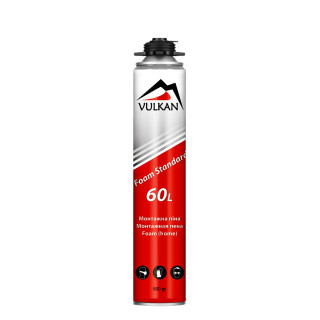 Купити Піна монтаж. ручна +5+30° 750мл (вихід 60л) Home Vulkan. Офіційний магазин Toolmaster Україна. Фірмовий інструмент та обладнання, офіційна гарантія