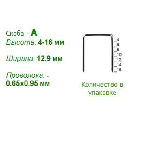 Купити Скоба оббивочна 8008 (А-08) (10тис.шт) Vulkan 8008A08. Офіційний магазин Toolmaster Україна. Фірмовий інструмент та обладнання, офіційна гарантія