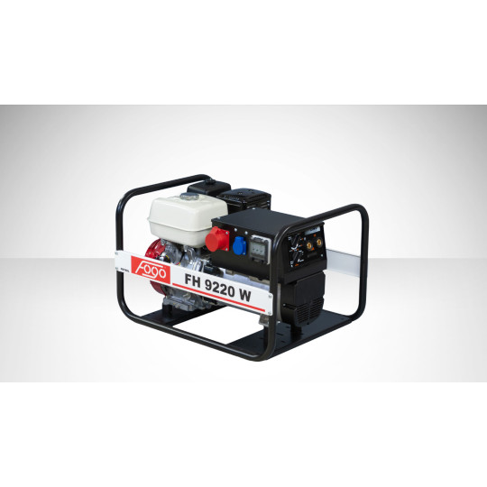 Купити Апарат дугового зварювання з генераторною установкою FH9220W 3ф-7,8кВА/1ф-4,0кВт, звар.стр-220А, двиг.Honda-GX390, бак 6,2л FOGO FH 9220 W. Офіційний магазин Toolmaster Україна. Фірмовий інструмент та обладнання, офіційна гарантія