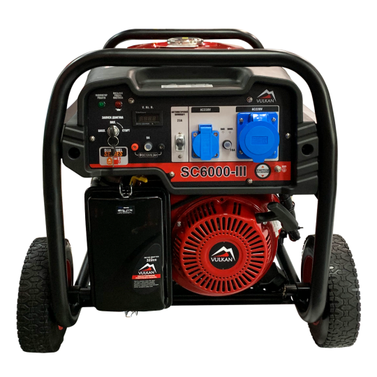 Купити Генераторная установка SC6000-III (бензин/газ) 1ф 5,0кВт/4,2кВт, эл.старт, бак-25л, колеса Vulkan SC6000-III (Gasoline/LPG. Официальный магазин Toolmaster Украина. Фирменный инструмент и оборудование, официальная гарантия