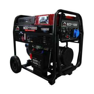 Купити Генераторна установка SCD11000 дизель 1ф 9кВт ел.старт, 18л, колеса Vulkan. Офіційний магазин Toolmaster Україна. Фірмовий інструмент та обладнання, офіційна гарантія