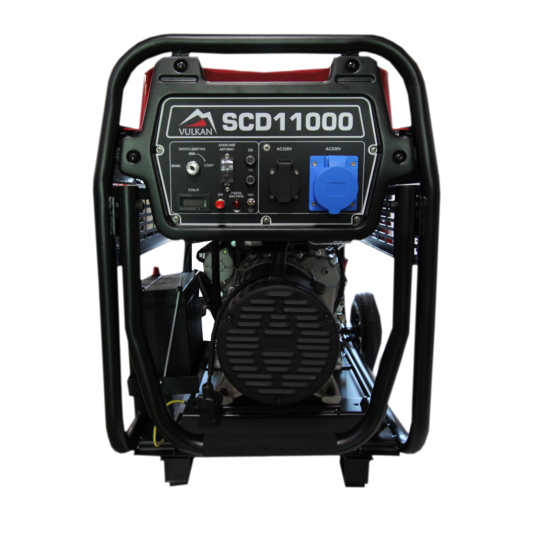 Купити Генераторная установка SCD11000 дизель 1ф 9кВт эл.старт, 18л, колеса Vulkan. Официальный магазин Toolmaster Украина. Фирменный инструмент и оборудование, официальная гарантия