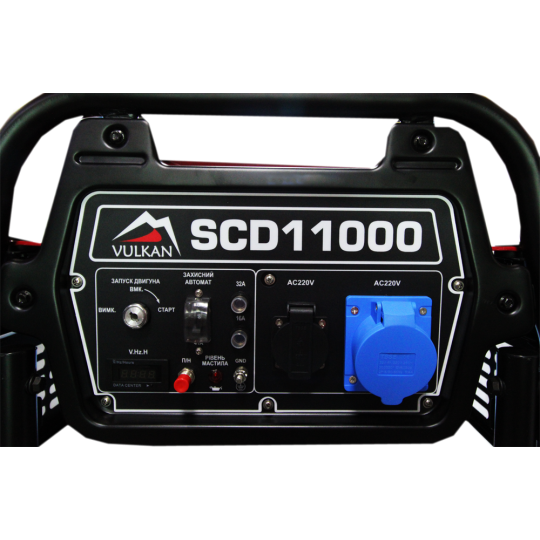 Купити Генераторная установка SCD11000 дизель 1ф 9кВт эл.старт, 18л, колеса Vulkan. Официальный магазин Toolmaster Украина. Фирменный инструмент и оборудование, официальная гарантия