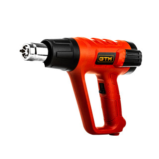 Купити Термоповітродувка HG2000EM, 2000Вт, 80-600С, 300/500л/хв, LCD-дисплей GTM. Офіційний магазин Toolmaster Україна. Фірмовий інструмент та обладнання, офіційна гарантія