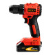 Дриль-шурупокрут акум. DS18/50BL, 18В, 50Нм, 2шв +акум.2Аг-2шт, зарядний пристрій GTM