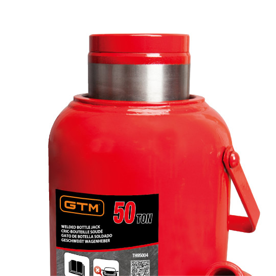 Купити Домкрат гідравл. бутил. 50т (280-450мм) GTM TH95004. Офіційний магазин Toolmaster Україна. Фірмовий інструмент та обладнання, офіційна гарантія