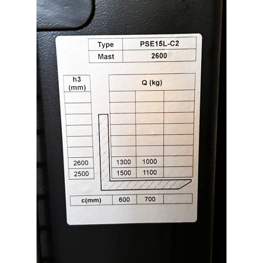 Купити Штабелер електричний самохідний 1,5т/2,6м 24В/63Ah GTM PSE15L-C2 2600. Офіційний магазин Toolmaster Україна. Фірмовий інструмент та обладнання, офіційна гарантія