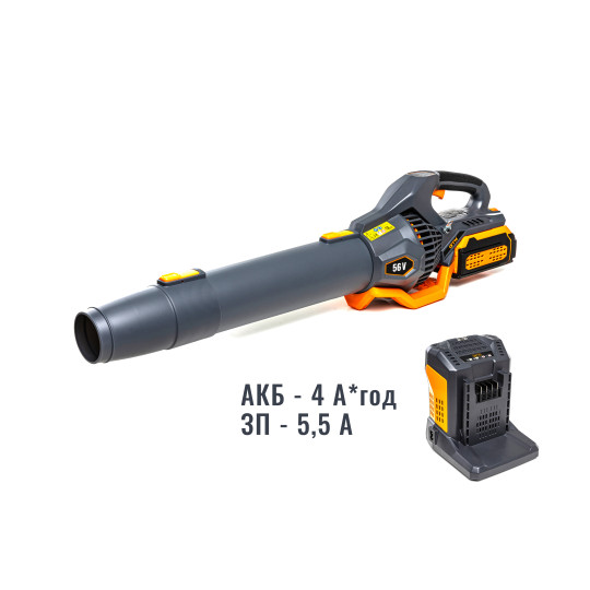 Купити Повітродувка акум. AB56/1374BL-4Ah KIT, 56В, 1374м3/год, акум. 4А*год + зарядний пристрій GTM AB56/1374BL-4Ah_KIT. Офіційний магазин Toolmaster Україна. Фірмовий інструмент та обладнання, офіційна гарантія