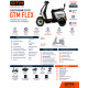 Скутер аккумуляторный Flex, 1500Вт, 72V, скорость 60км/ч, запас хода 80км GTM