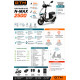 Скутер акумуляторний N-MAX 2500, 72В, 2500Вт, Швидкість - 60км/год GTM