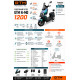 Скутер акумуляторний N-MD 1200, 72В, 1200Вт, Швидкість - 50км/год GTM