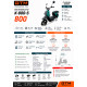 Скутер аккумуляторный K-800-S, 60В, 800Вт, Скорость - 45км/ч, запас хода - 60км GTM