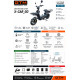 Скутер акумуляторний X- CAR_GO, 60В, 800Вт, Швидкість - 45км/год, запас ходу - 60км GTM