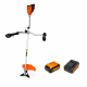 Коса акум. BC56/1200BL KIT, 56В, ширина косіння 25/42см, ніж + косильна головка, акум. 4А*год + зарядний пристрій GTM BC56/1200BL_KIT