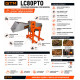 Дроворуб LC-80PTO на ВВП трактора, діам.гілок до 8см, 2 вала з 6 ножами GTM LC80PTO