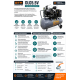 Компресор гвинтовий рес-200л 680л/хв 5,5кВт 8бар 380В GTM DLG5.5V