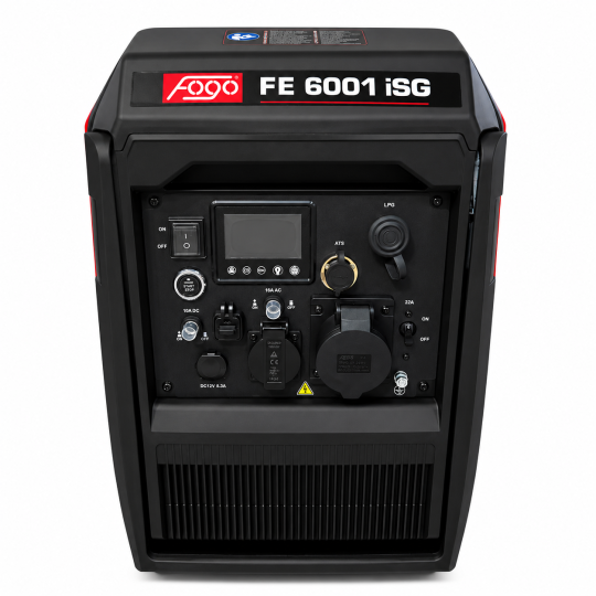 Купити Генераторна установка інверторна FE6001iSG (5,5кВт/5,0кВт) електростарт, газ/бензин FOGO. Офіційний магазин Toolmaster Україна. Фірмовий інструмент та обладнання, офіційна гарантія