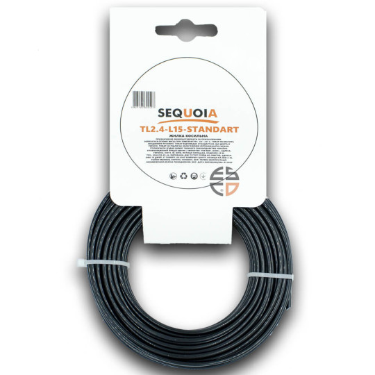 Купити Косильна жилка SEQUOIA TL2.4-L15-Standart. Офіційний магазин Toolmaster Україна. Фірмовий інструмент та обладнання, офіційна гарантія