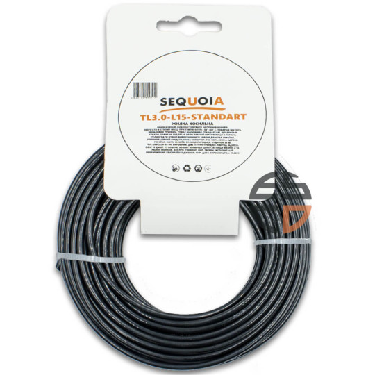 Купити Косильна жилка SEQUOIA TL3.0-L15-Standart. Офіційний магазин Toolmaster Україна. Фірмовий інструмент та обладнання, офіційна гарантія