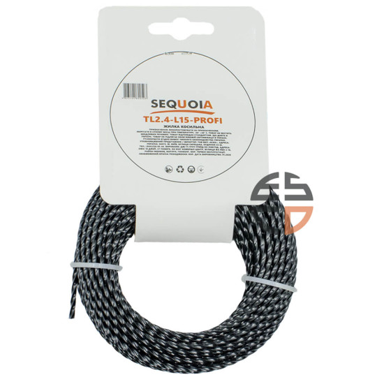 Купити Косильна жилка SEQUOIA TL2.4-L15-Profi. Офіційний магазин Toolmaster Україна. Фірмовий інструмент та обладнання, офіційна гарантія