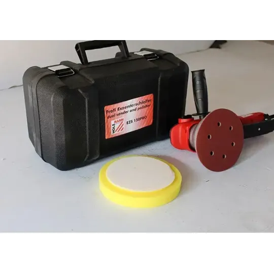 Купити Эксцентриковая шлифовальная машина Holzmann EZS 150PRO. Официальный магазин Toolmaster Украина. Фирменный инструмент и оборудование, официальная гарантия