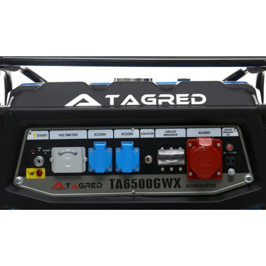 Купити Бензиновий генератор TAGRED TA6500GWX. Офіційний магазин Toolmaster Україна. Фірмовий інструмент та обладнання, офіційна гарантія