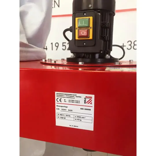 Купити Система вытяжки HOLZMANN ABS3000SE_400V. Официальный магазин Toolmaster Украина. Фирменный инструмент и оборудование, официальная гарантия