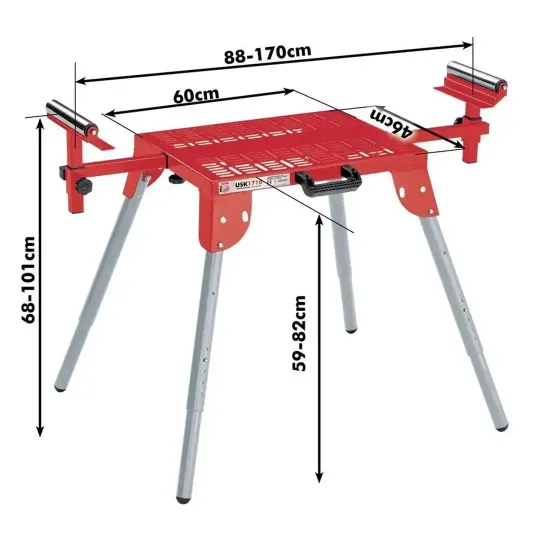 Купити Стойка для торцовочной пилы Holzmann USK 1710. Официальный магазин Toolmaster Украина. Фирменный инструмент и оборудование, официальная гарантия