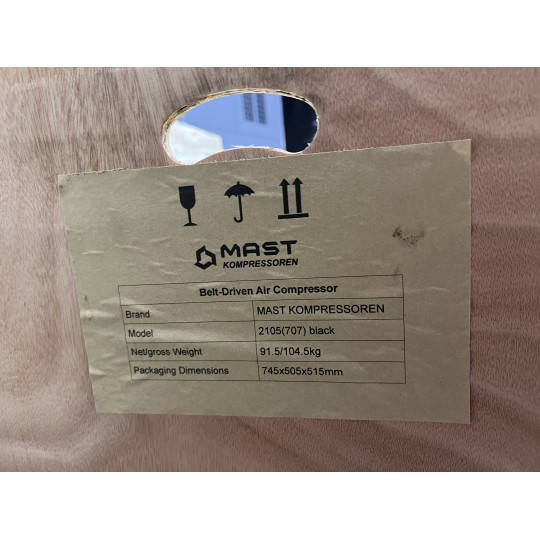 Купити Компресорний поршневий блок MAST 2105 (707) black. Офіційний магазин Toolmaster Україна. Фірмовий інструмент та обладнання, офіційна гарантія