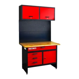 Купити Верстак с настенным шкафом Holzmann WHL 1200. Официальный магазин Toolmaster Украина. Фирменный инструмент и оборудование, официальная гарантия