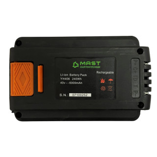 Купити Акумулятор MAST Gartentechnik YH406 40 В 6 А·год. Офіційний магазин Toolmaster Україна. Фірмовий інструмент та обладнання, офіційна гарантія