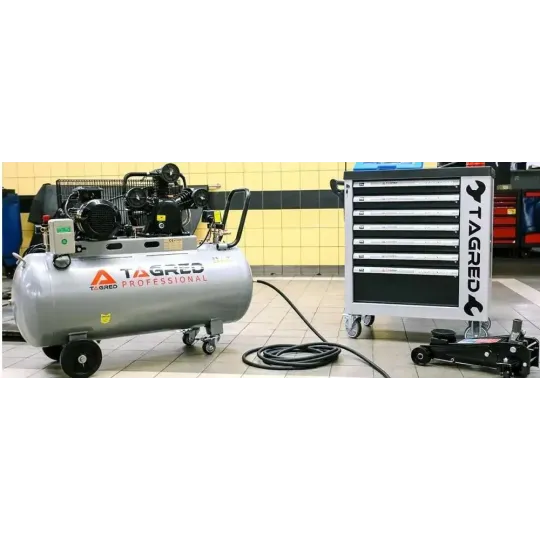 Купити Компрессор масляный трехцилиндровый TAGRED TA309X. Официальный магазин Toolmaster Украина. Фирменный инструмент и оборудование, официальная гарантия