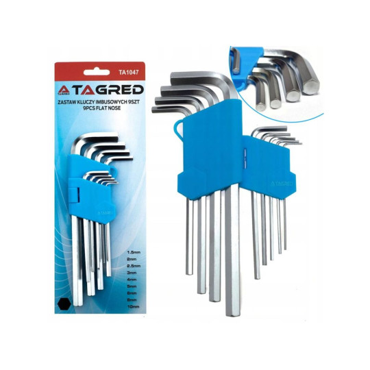 Купити Шестигранні ключі HEX TAGRED TA1047. Офіційний магазин Toolmaster Україна. Фірмовий інструмент та обладнання, офіційна гарантія
