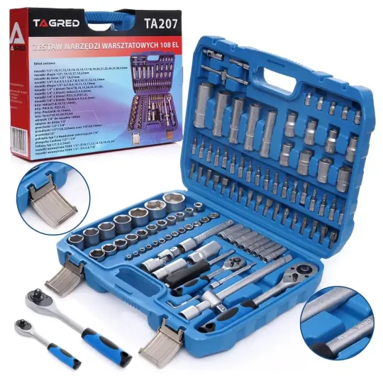 Купити Набір торцевих насадок Tagred TA207. Офіційний магазин Toolmaster Україна. Фірмовий інструмент та обладнання, офіційна гарантія