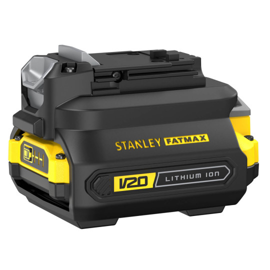 Купити Адаптер переходник для аккумуляторной батареи V20 STANLEY FATMAX SFMCB100. Официальный магазин Toolmaster Украина. Фирменный инструмент и оборудование, официальная гарантия