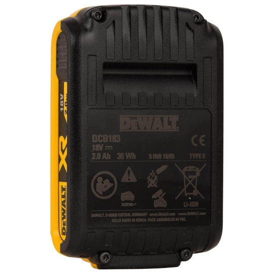 Купити Акумуляторна батарея DeWALT DCB183. Офіційний магазин Toolmaster Україна. Фірмовий інструмент та обладнання, офіційна гарантія